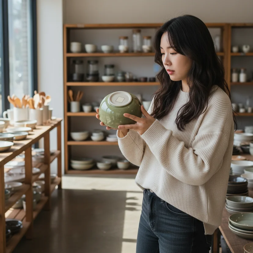 바닥면 내열온도 확인