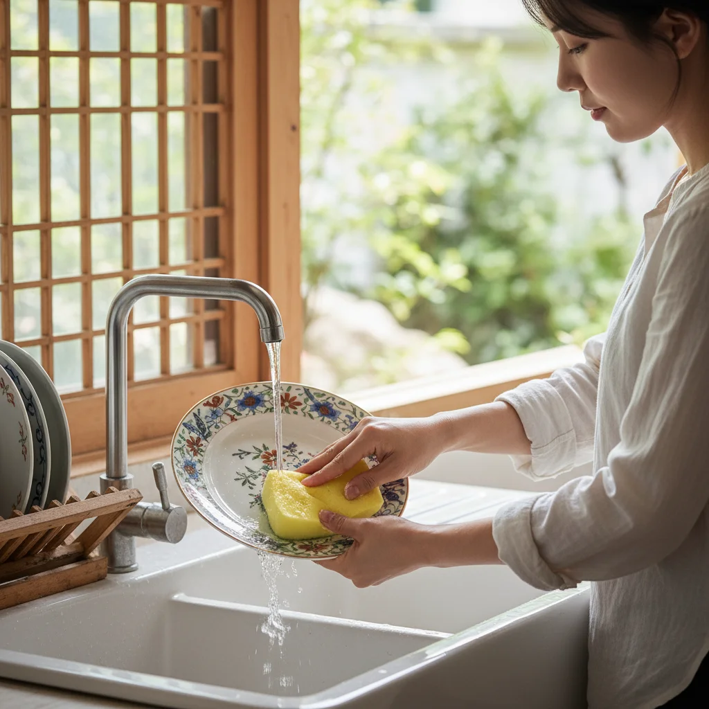 부드럽게 설거지하기