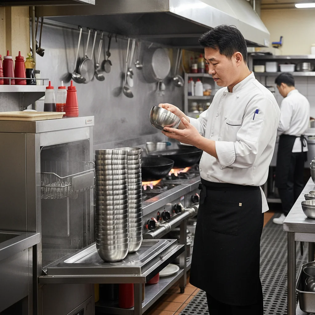 내구성이 뛰어난 스테인리스 밥그릇