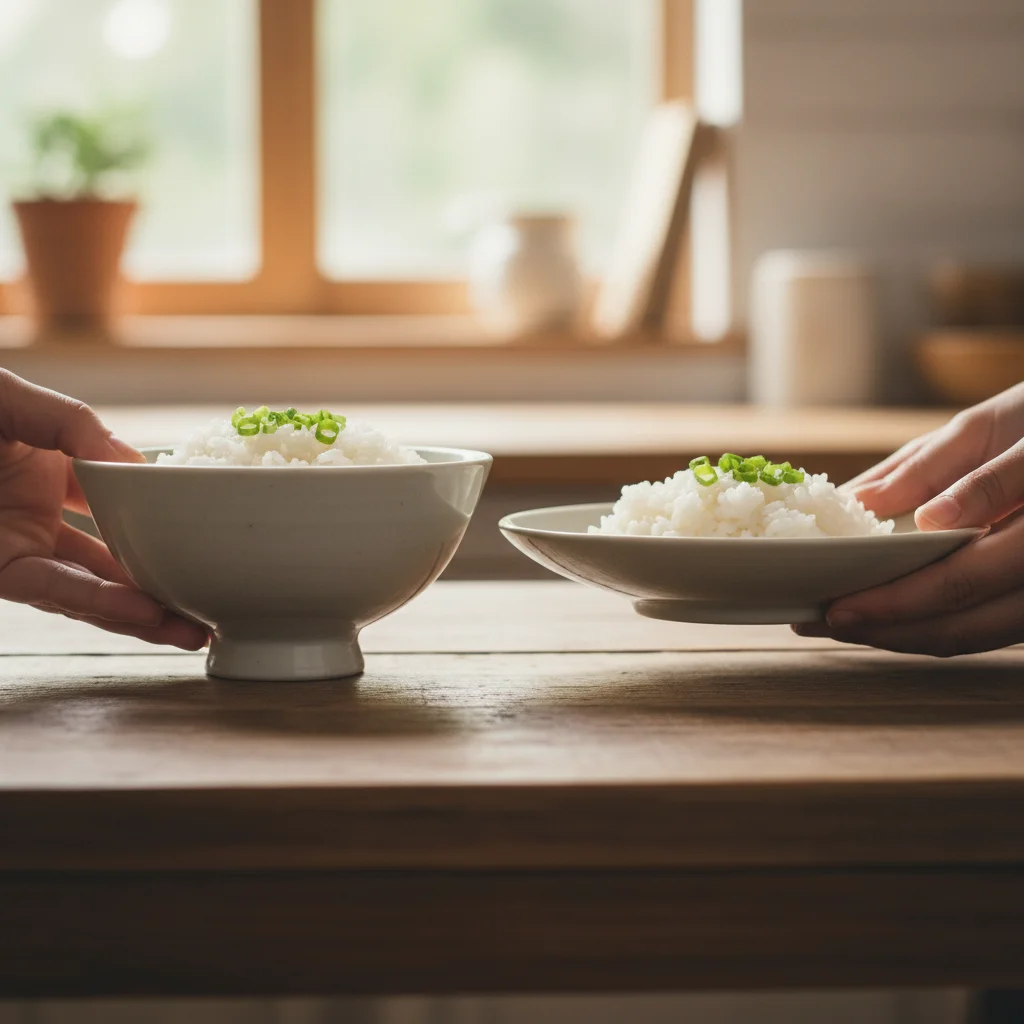 밥그릇 굽 높이의 중요성