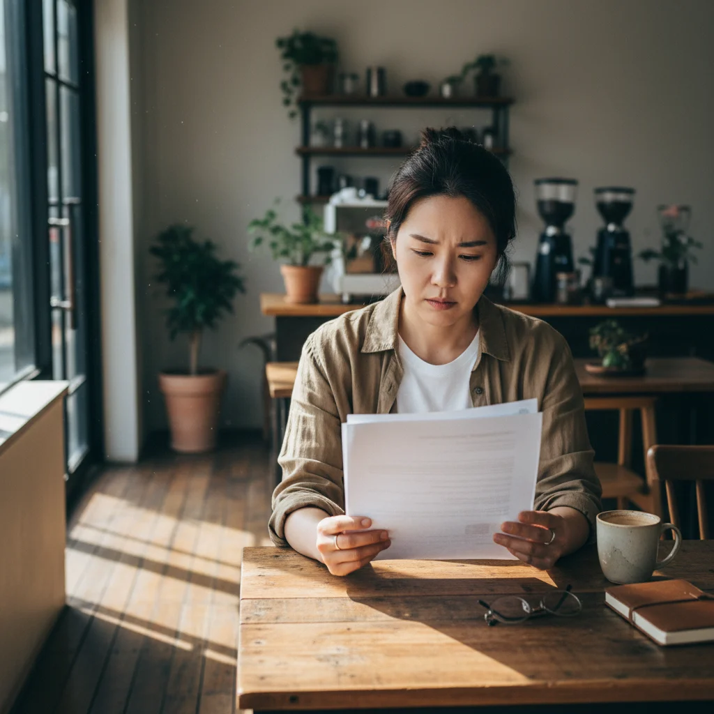 카페정리 - 임대차 계약서 확인은 필수입니다