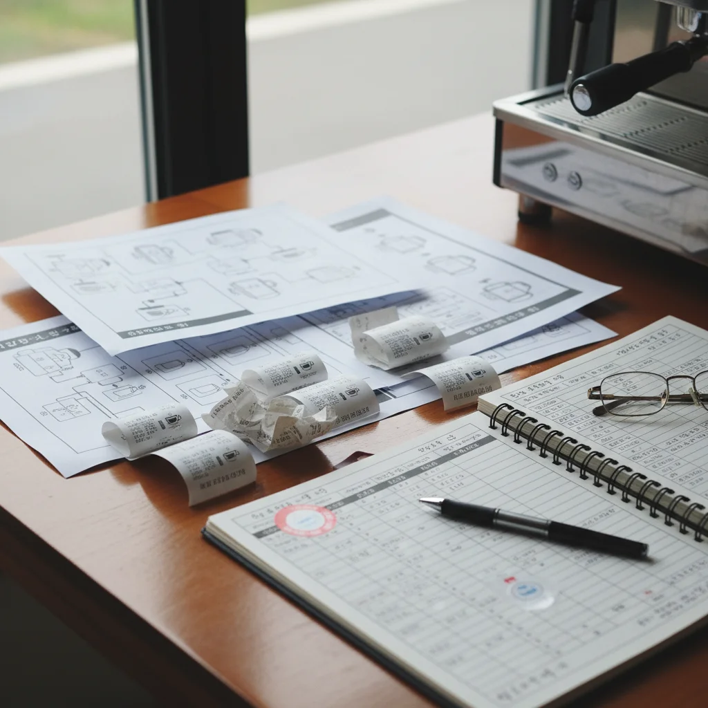 커피머신중고매입 - 관리 이력 증빙서류