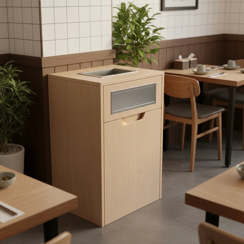 잔반처리대 - 냄새 차단 캐비닛