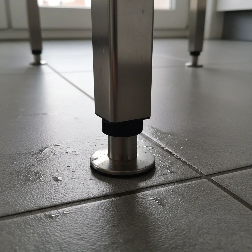 잔반처리대 - 높이 조절 필수