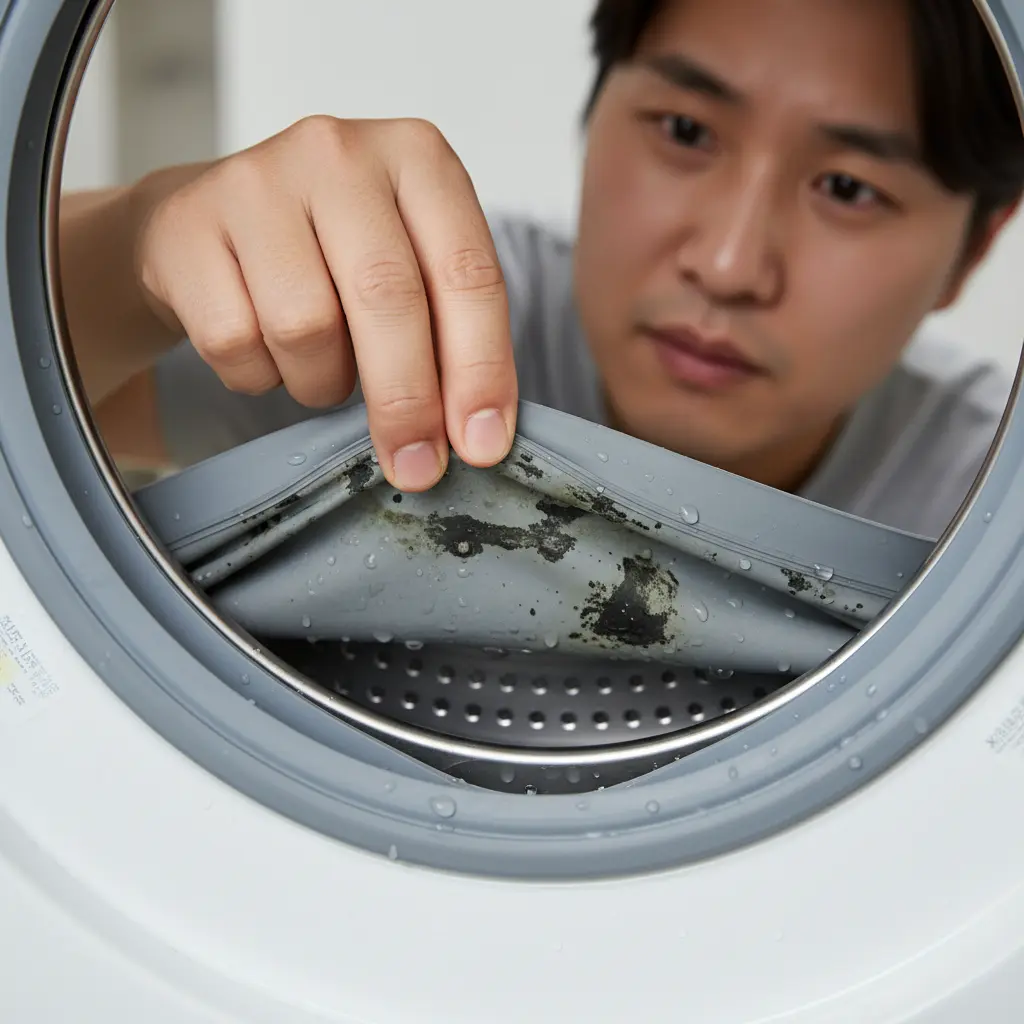 세탁기 고무패킹 확인