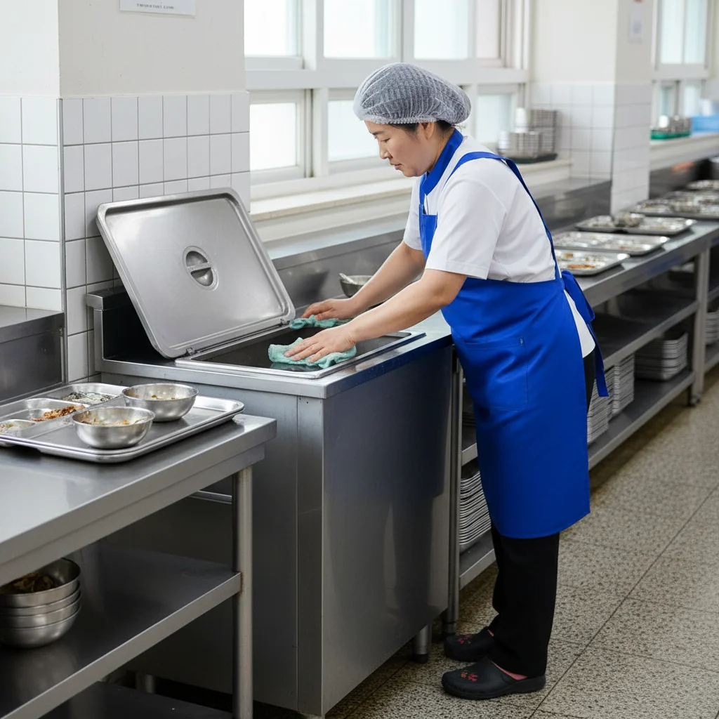 통 일체형 잔반처리대