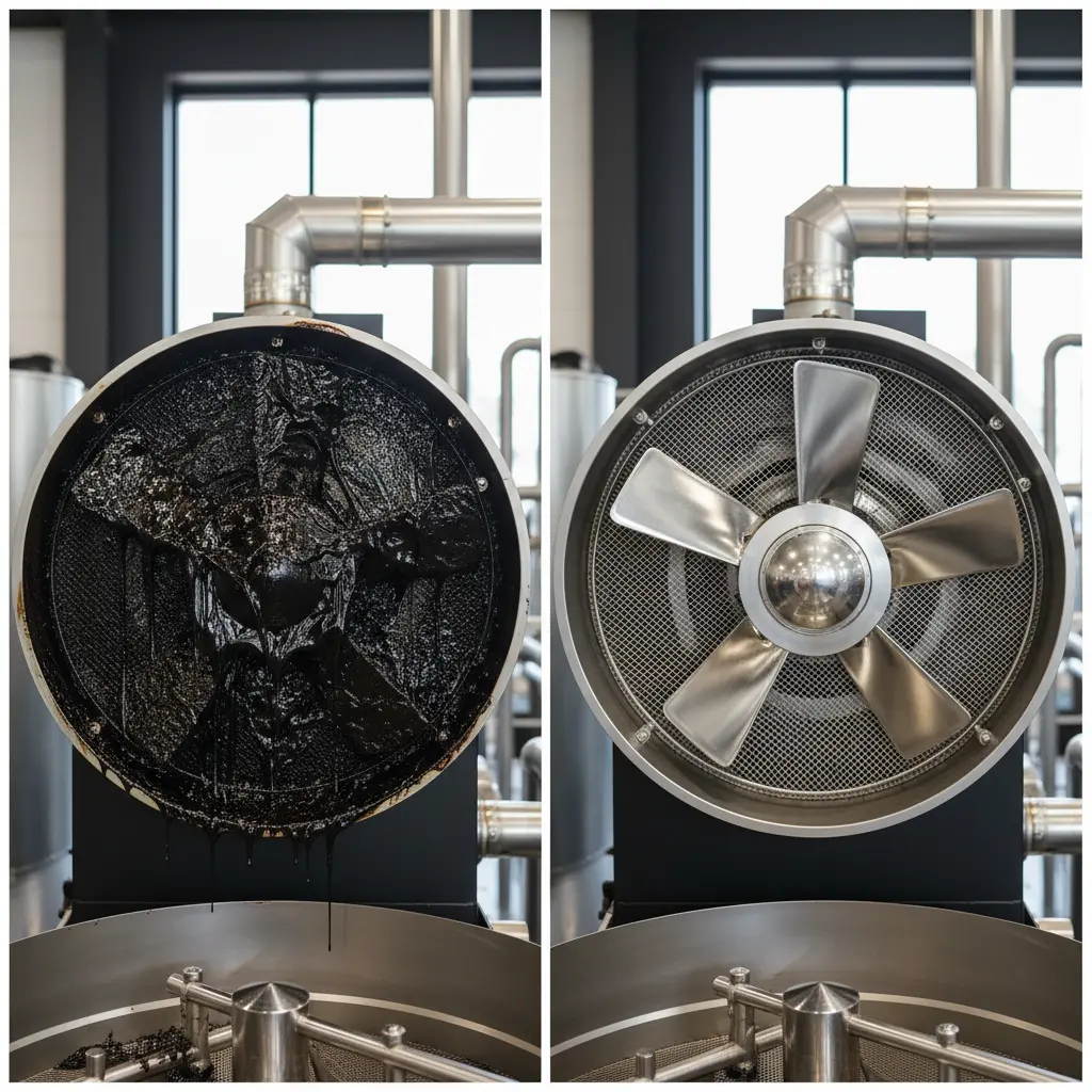 관리 안 된 배기 팬 주의