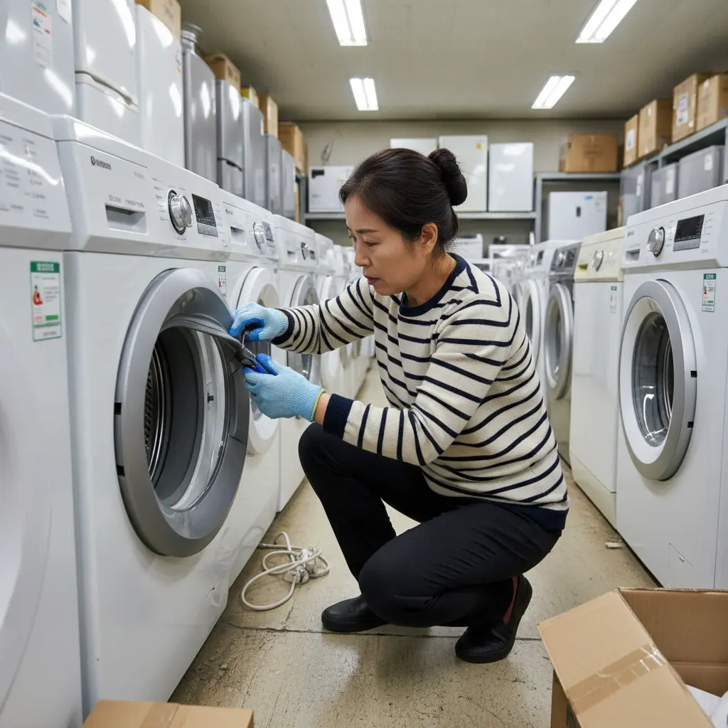 세탁기 고무패킹 확인