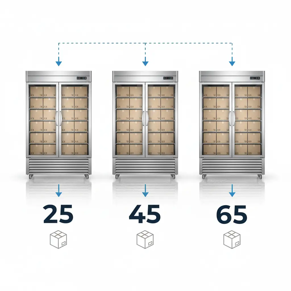 업소냉장고 - 냉장고 박스 단위 설명