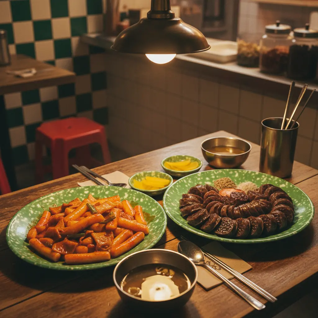 레트로 초록 접시