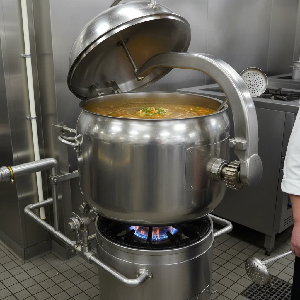 단체급식주방기기 - 회전국솥 용량 선택이 핵심