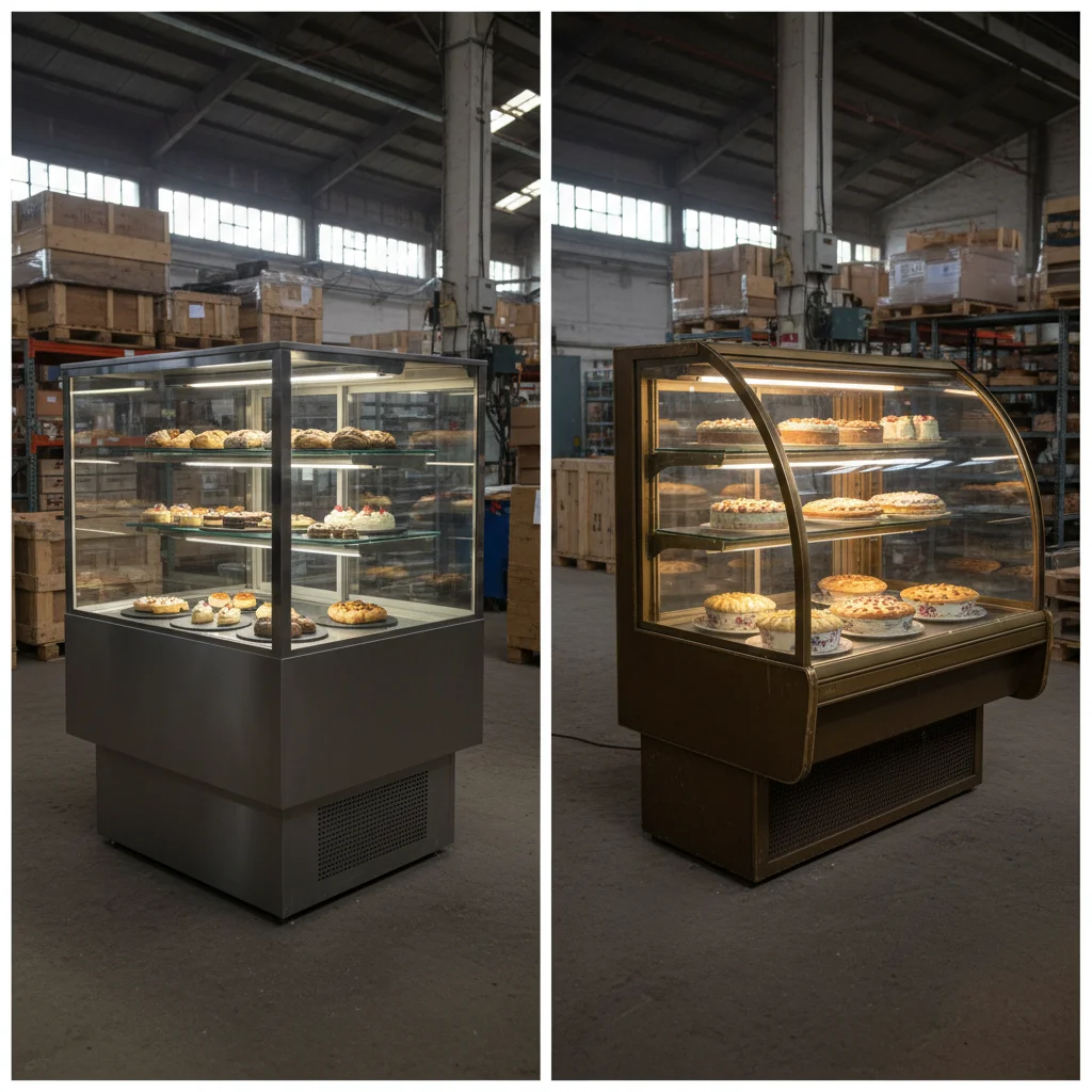 쇼케이스중고매입 - 사각 쇼케이스가 더 비쌈