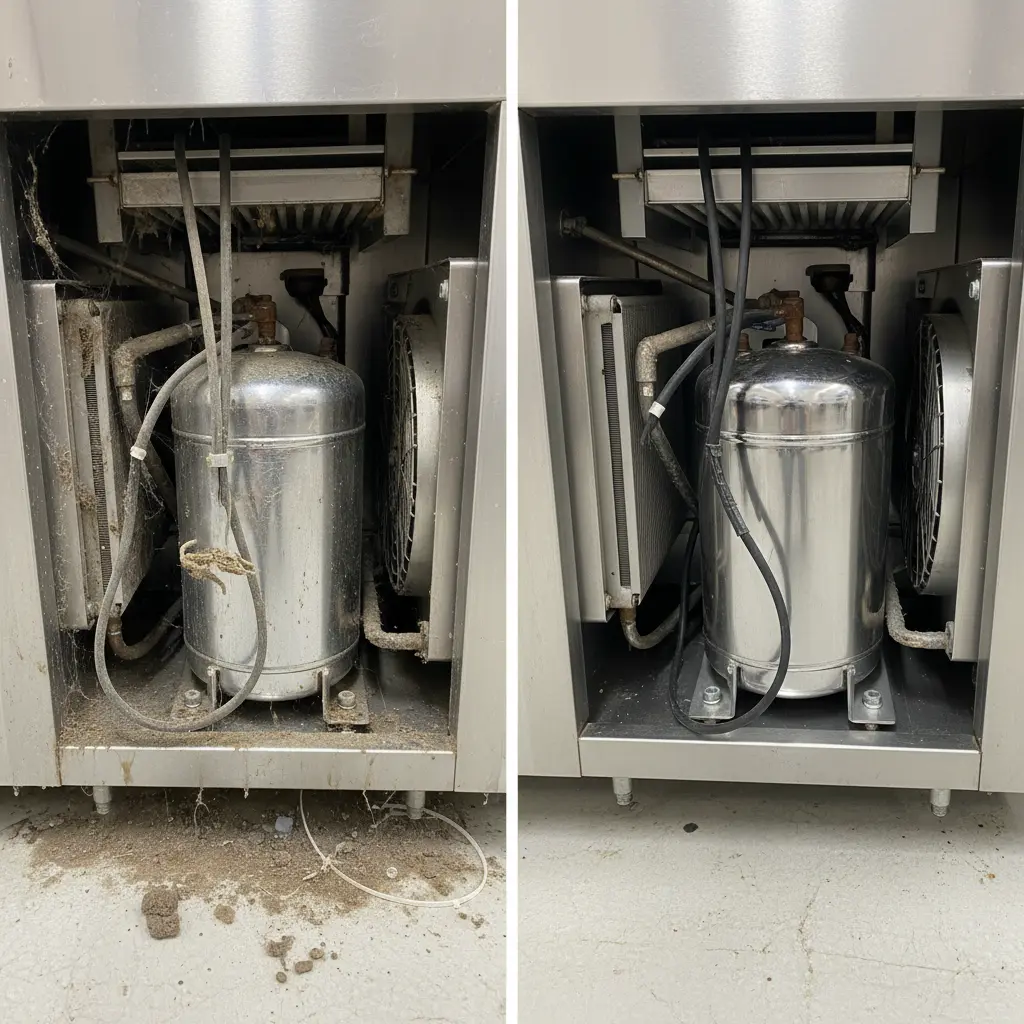 부산중고냉동고 - 콤프레셔 소음