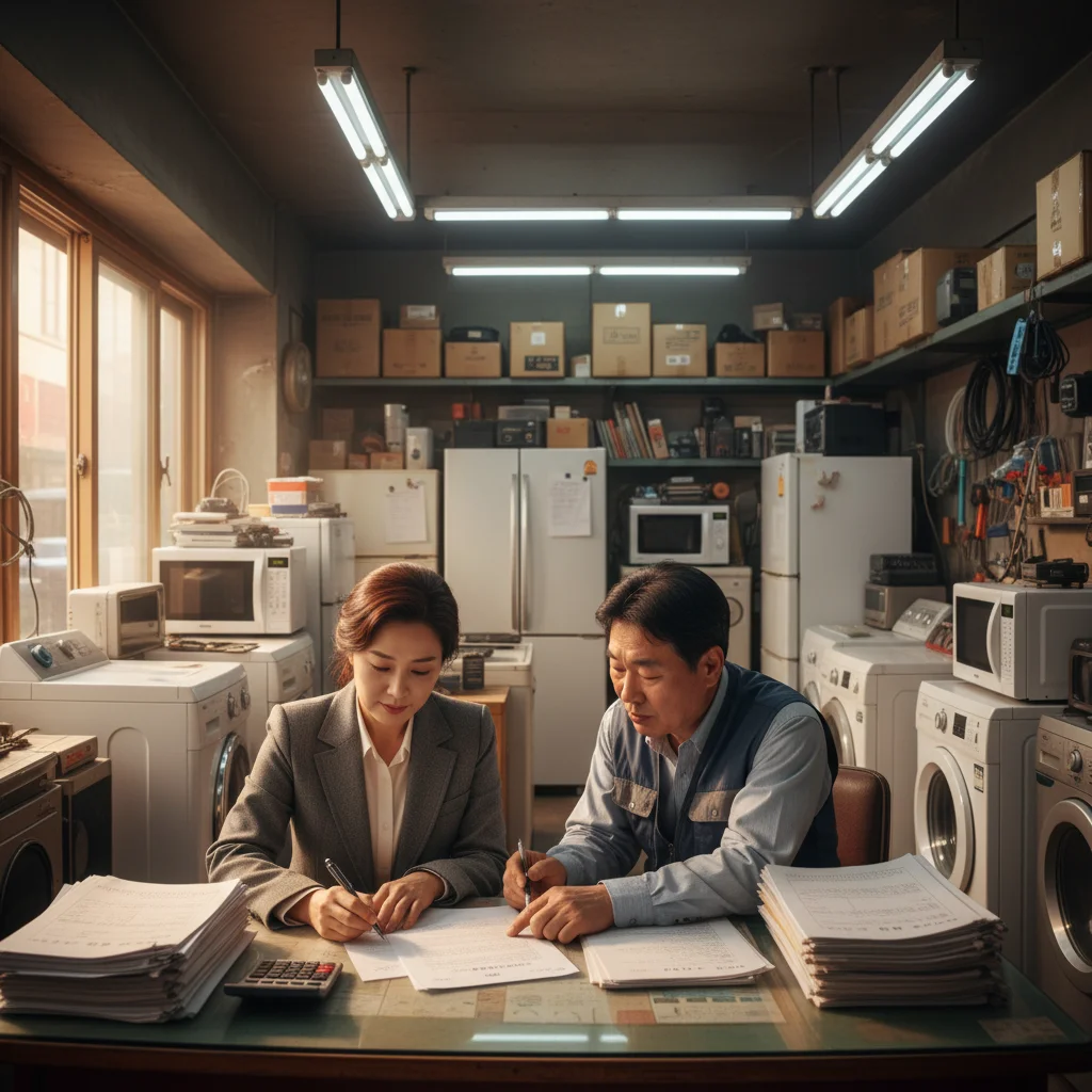 부산중고냉동고 - AS 계약서 확인