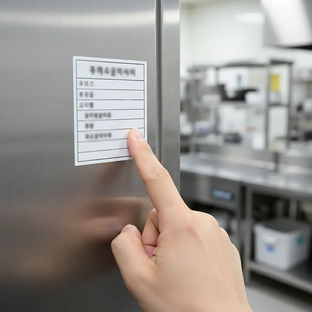 쇼케이스매입 - 제조년월 라벨 확인하는 방법