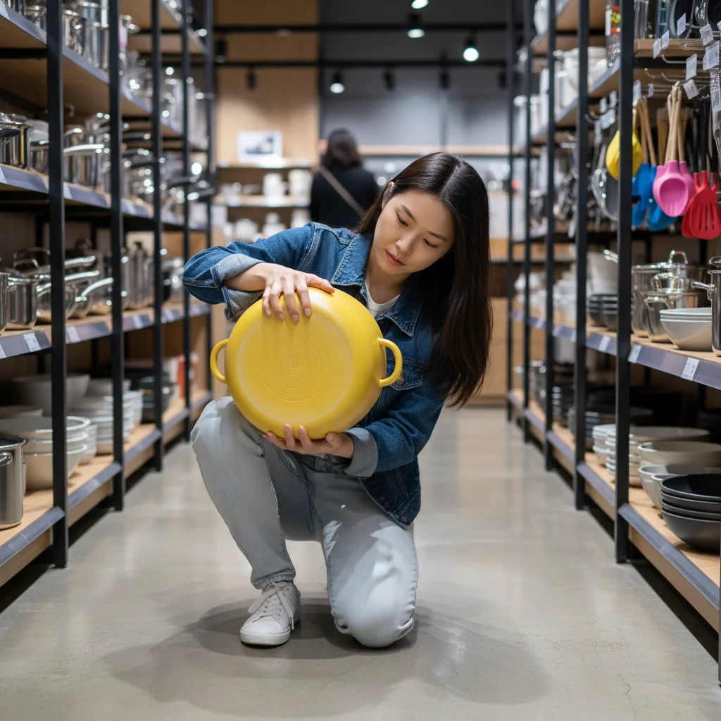 양은냄비 - 열원 확인 필수