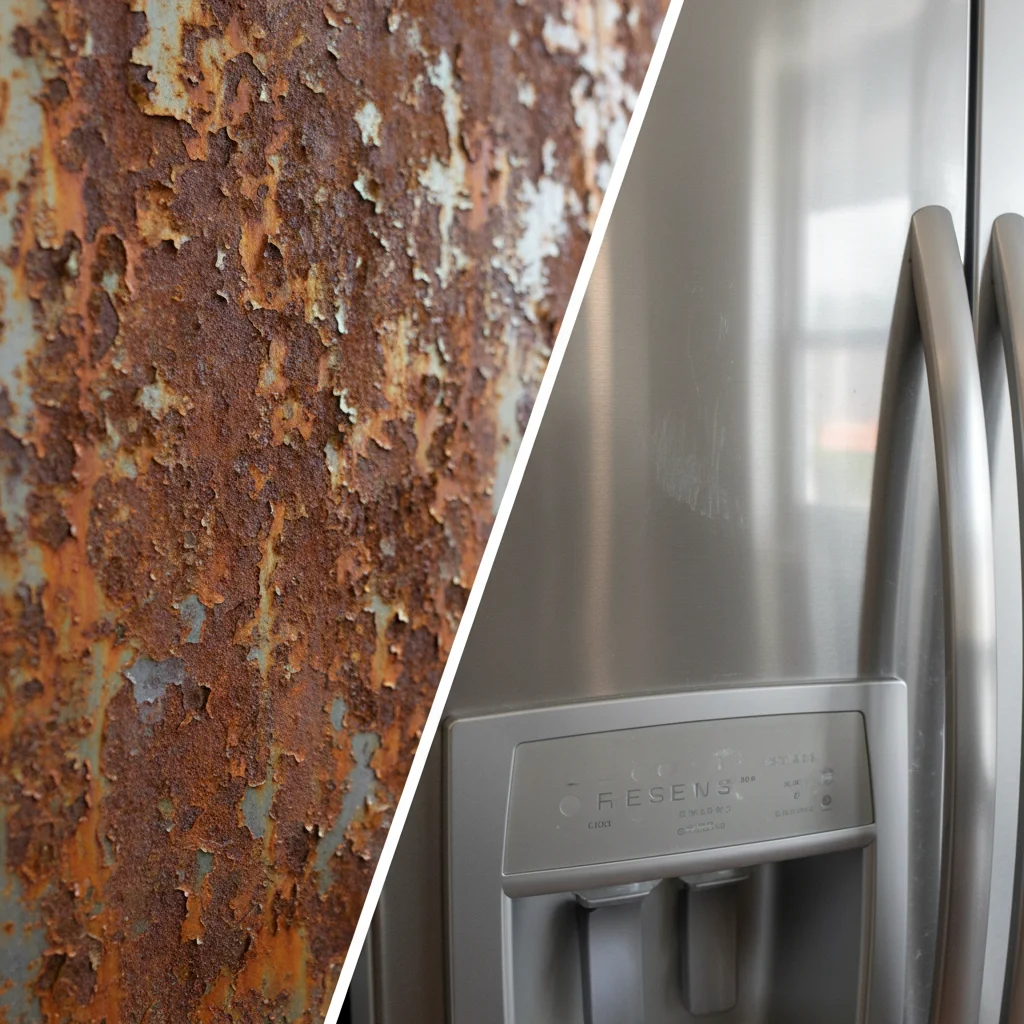 메탈과 스텐 비교