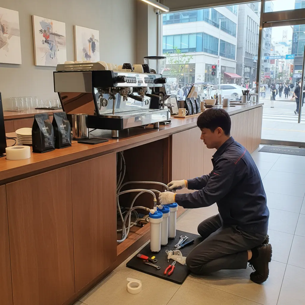 중고커피머신기 - 전문 설치의 중요성