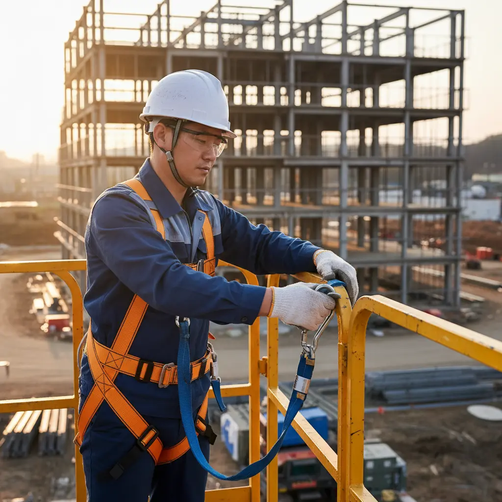 이동식작업대 - 안전벨트 체결은 생명줄