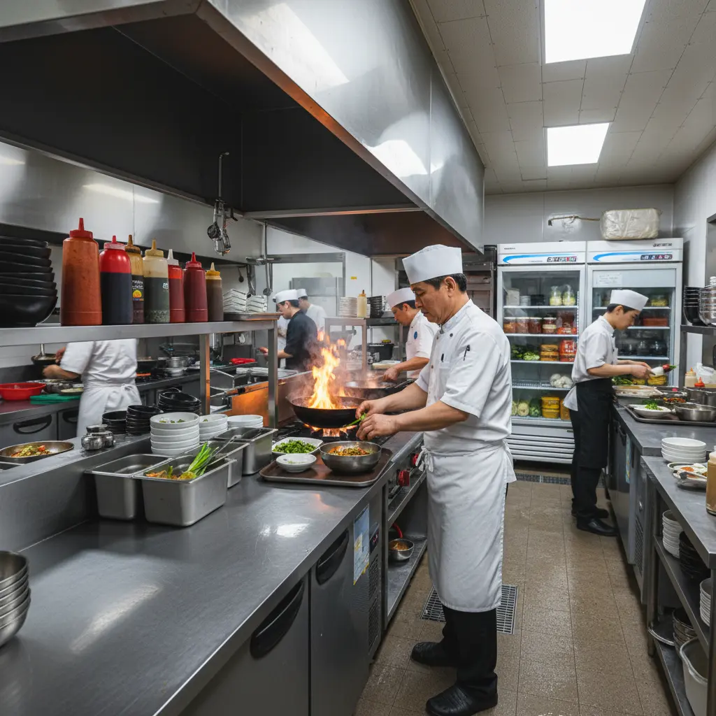 주방의 핵심 테이블 냉장고