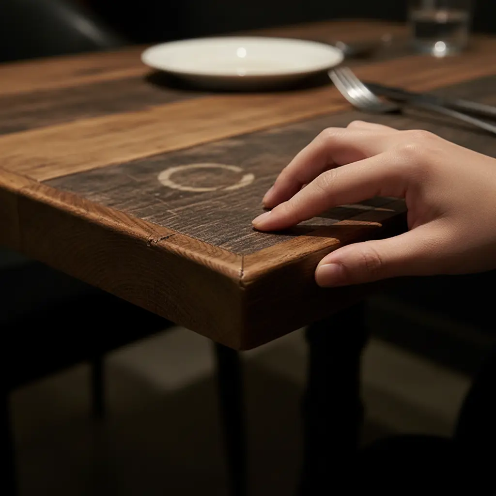 중고식당테이블 - 모서리 마감 확인 중요