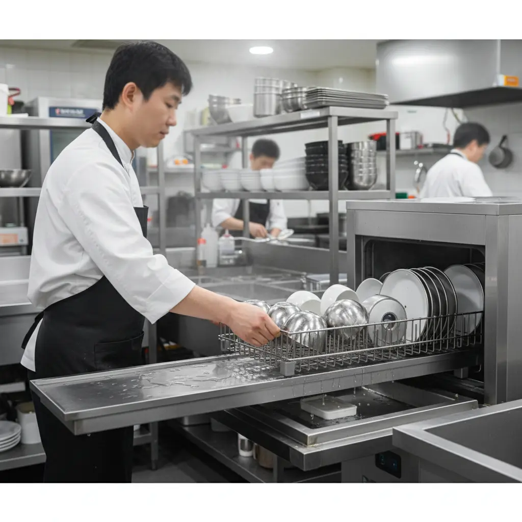 식기세척기업소용 - 싱크대 수평 맞추기