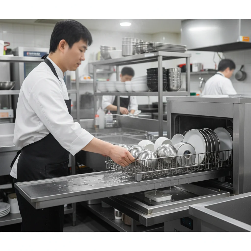 식기세척기업소용 - 싱크대 수평 맞추기