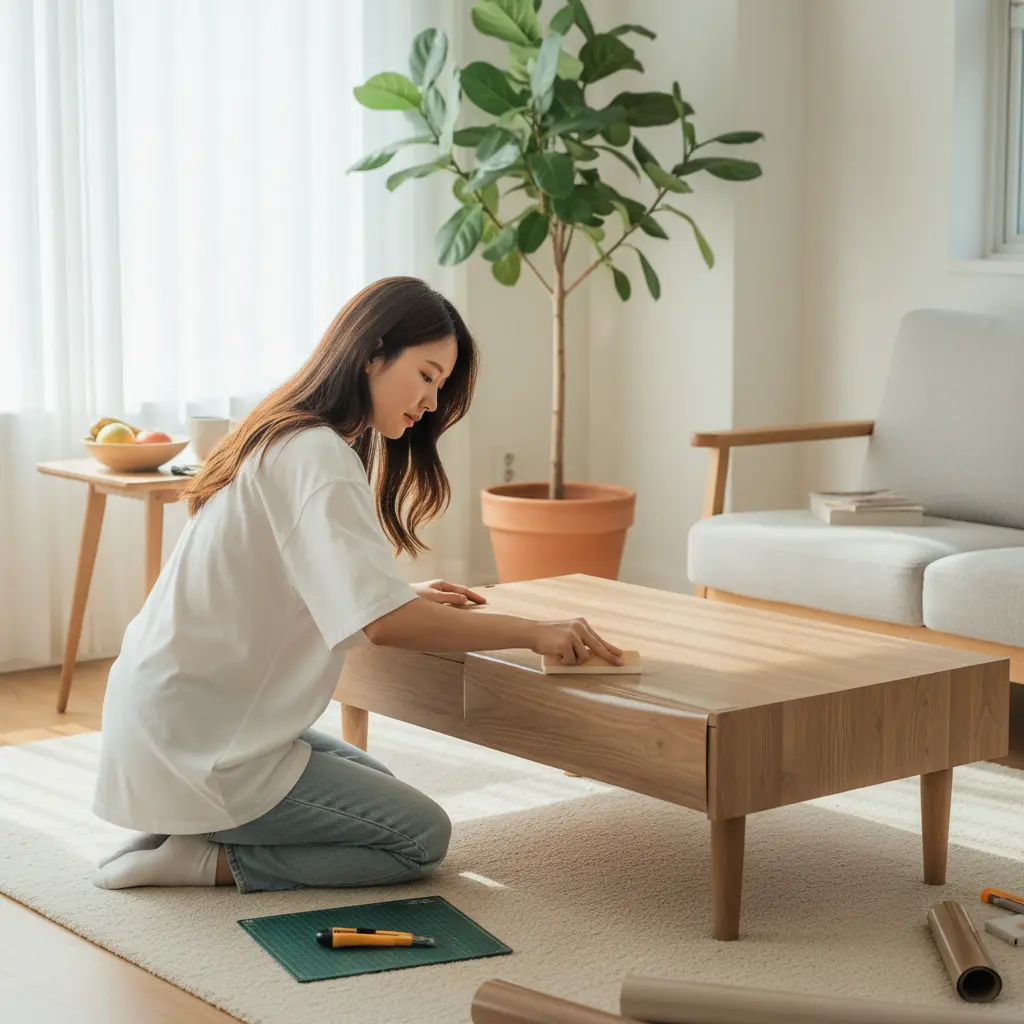 도비주걱 - 시트지 부착 활용 예시