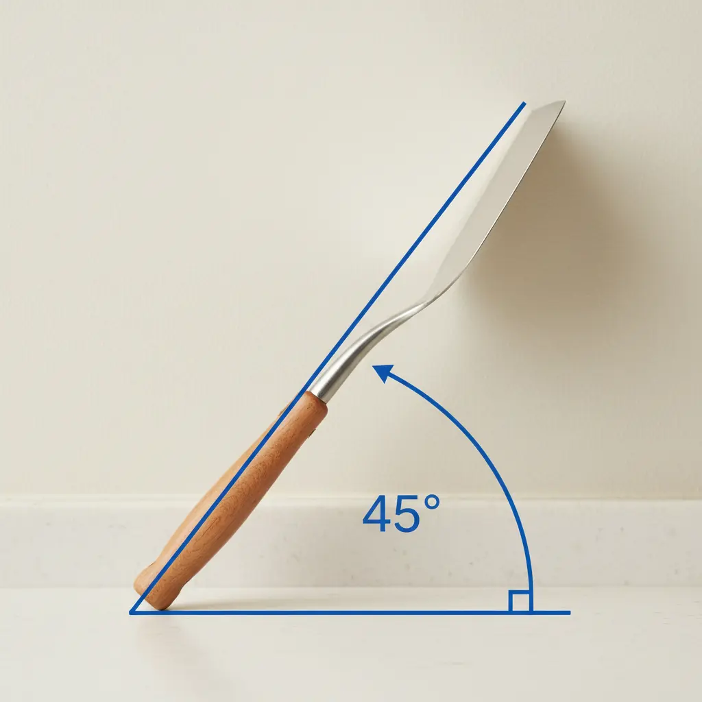 도비주걱 - 45도 각도의 중요성