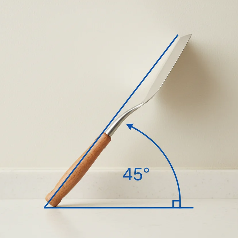 도비주걱 - 45도 각도의 중요성