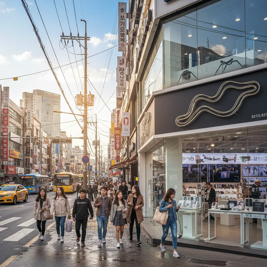 부산냉장고 - 부산 전자상가 거리 풍경