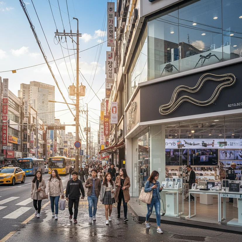 부산냉장고 - 부산 전자상가 거리 풍경