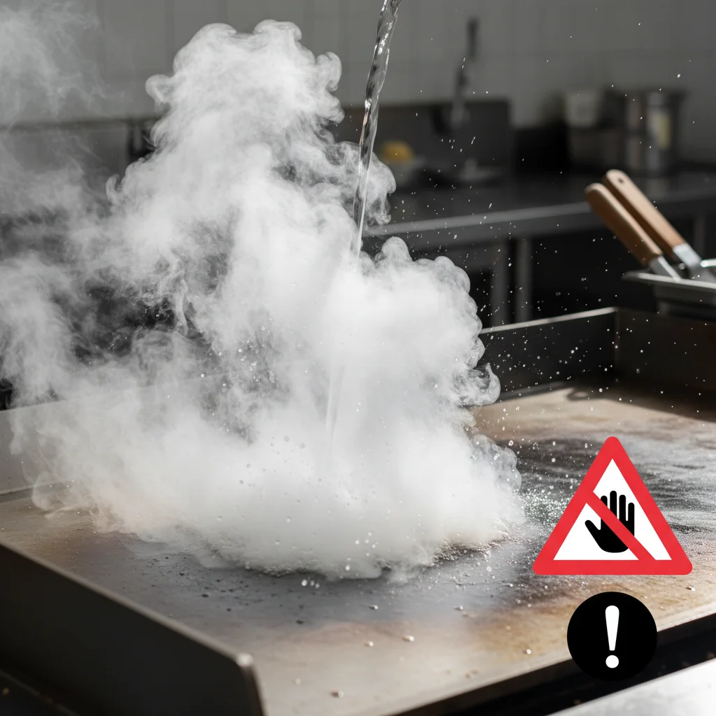 업소용그리들 - 찬물 세척 절대 금지