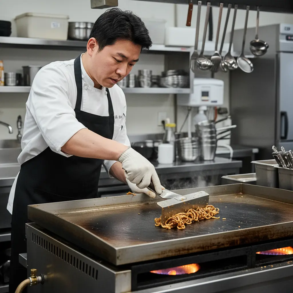 업소용그리들 - 올바른 스크래퍼 사용법