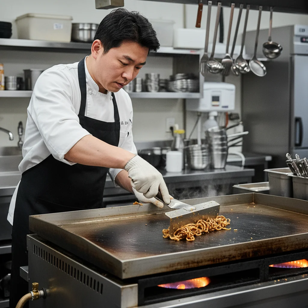 업소용그리들 - 올바른 스크래퍼 사용법