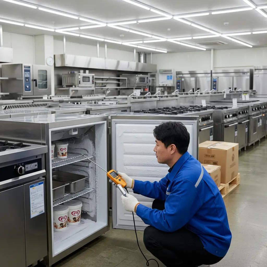 부산중고주방기기 - 온도 떨어지는 속도 체크