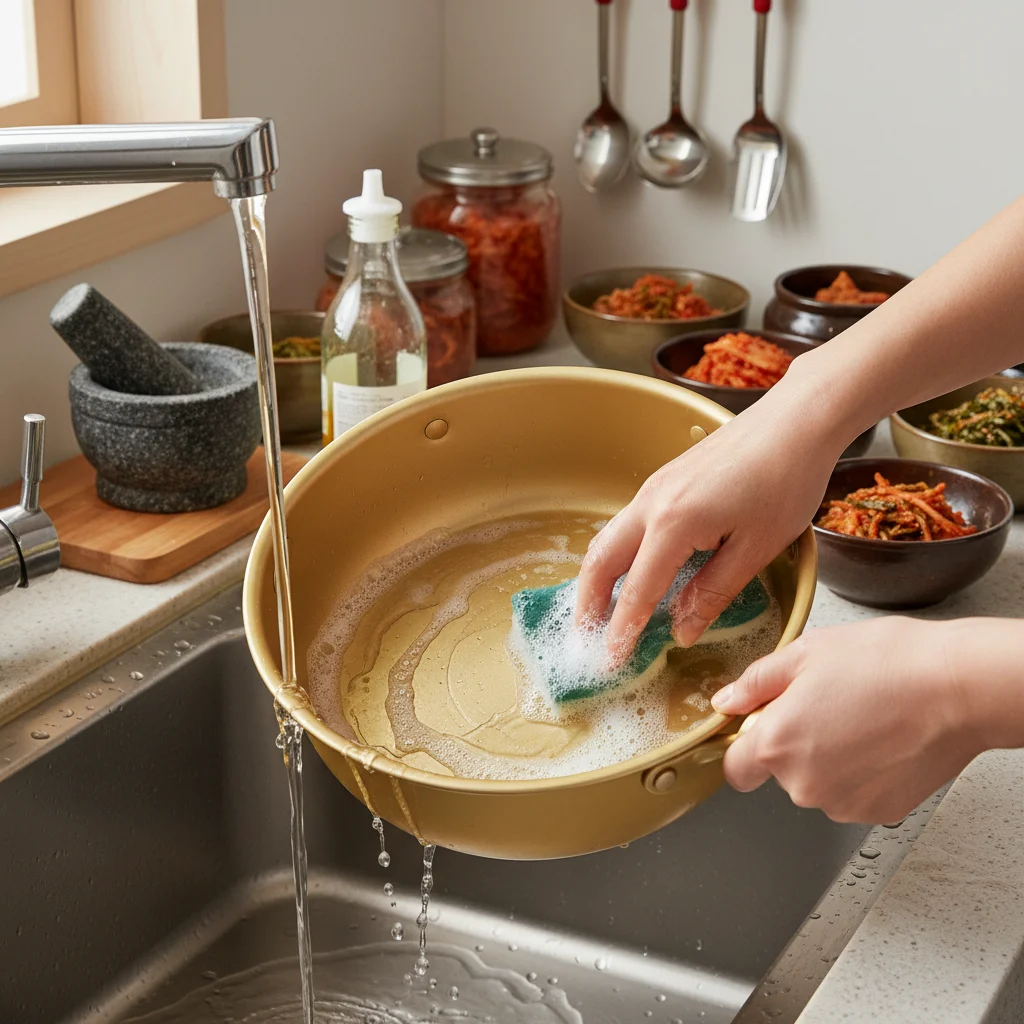 식초 물로 첫 세척하기