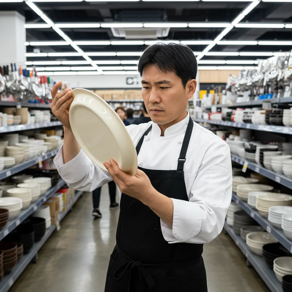 멜라민접시 - 두께와 광택 확인