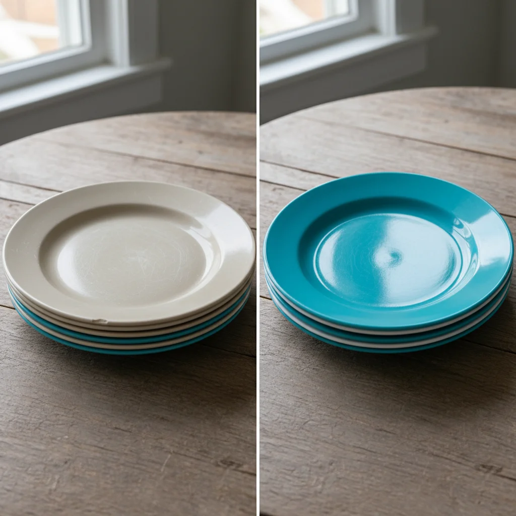 멜라민접시 - 교체 시기 확인