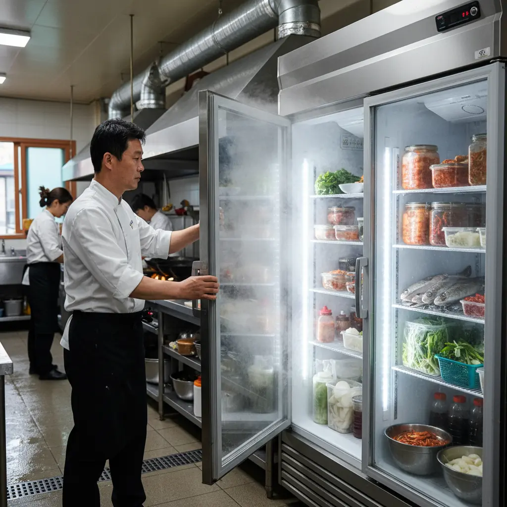 부산업소용냉장고 - 올스텐 냉장고 내부
