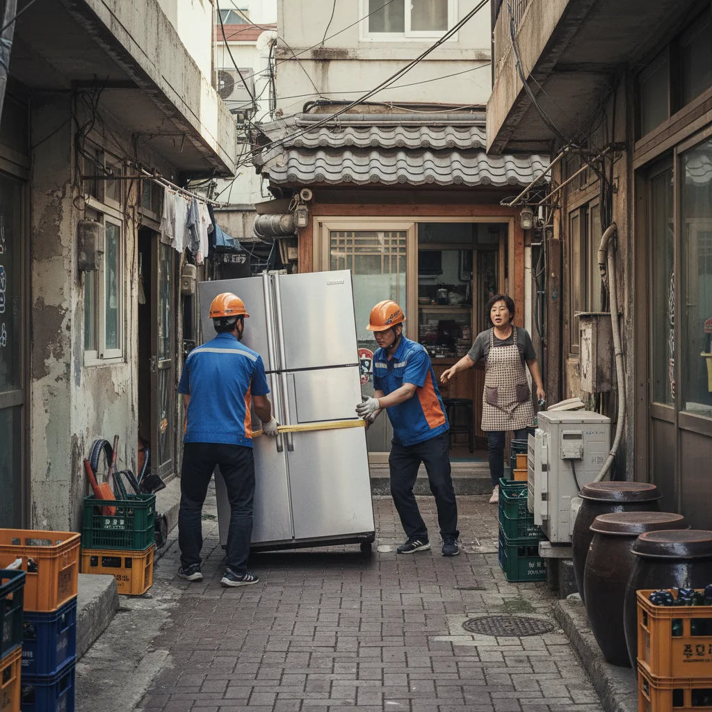 부산업소용냉장고 - 배송 진입로 확인