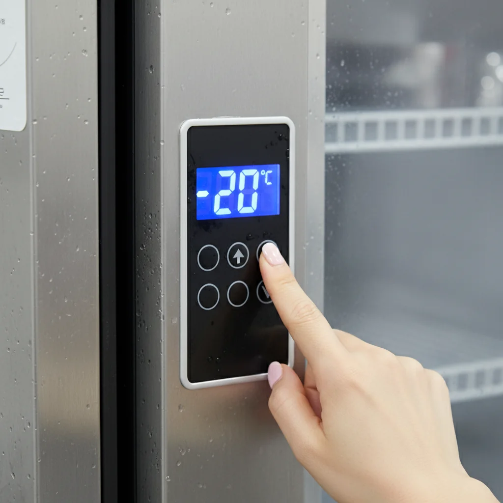 부산냉동쇼케이스 - 디지털 온도 제어기 확인