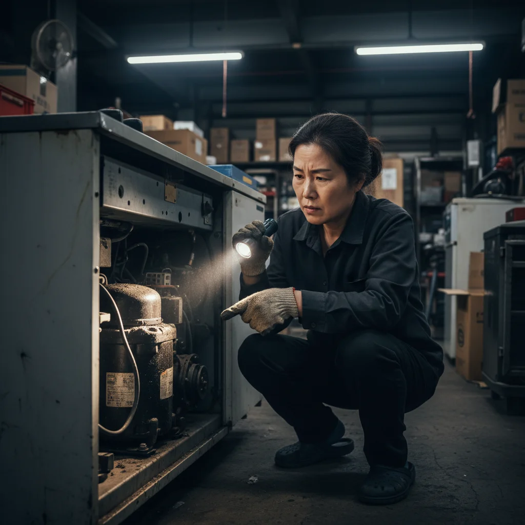 부산식당냉장고 - 콤프레셔 확인 필수