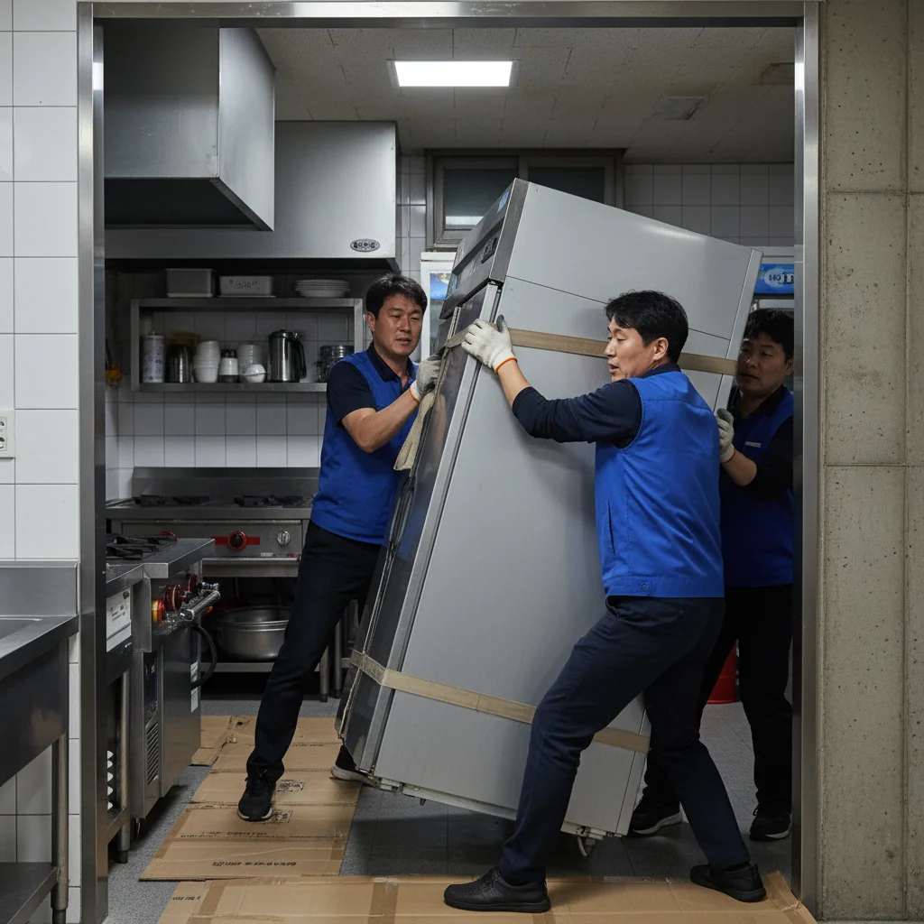 부산식당냉장고 - 설치 공간 확보