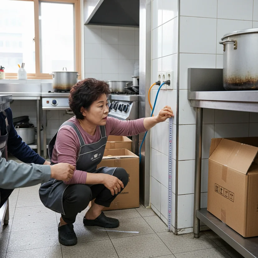 부산라셀르냉동고 - 설치 공간 실측 필수