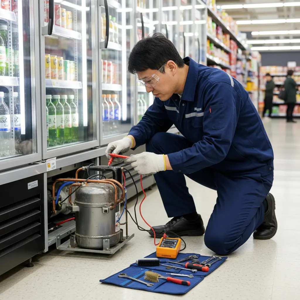 부산쇼케이스1500 - 중고 구매 시 콤프레셔 확인 필수