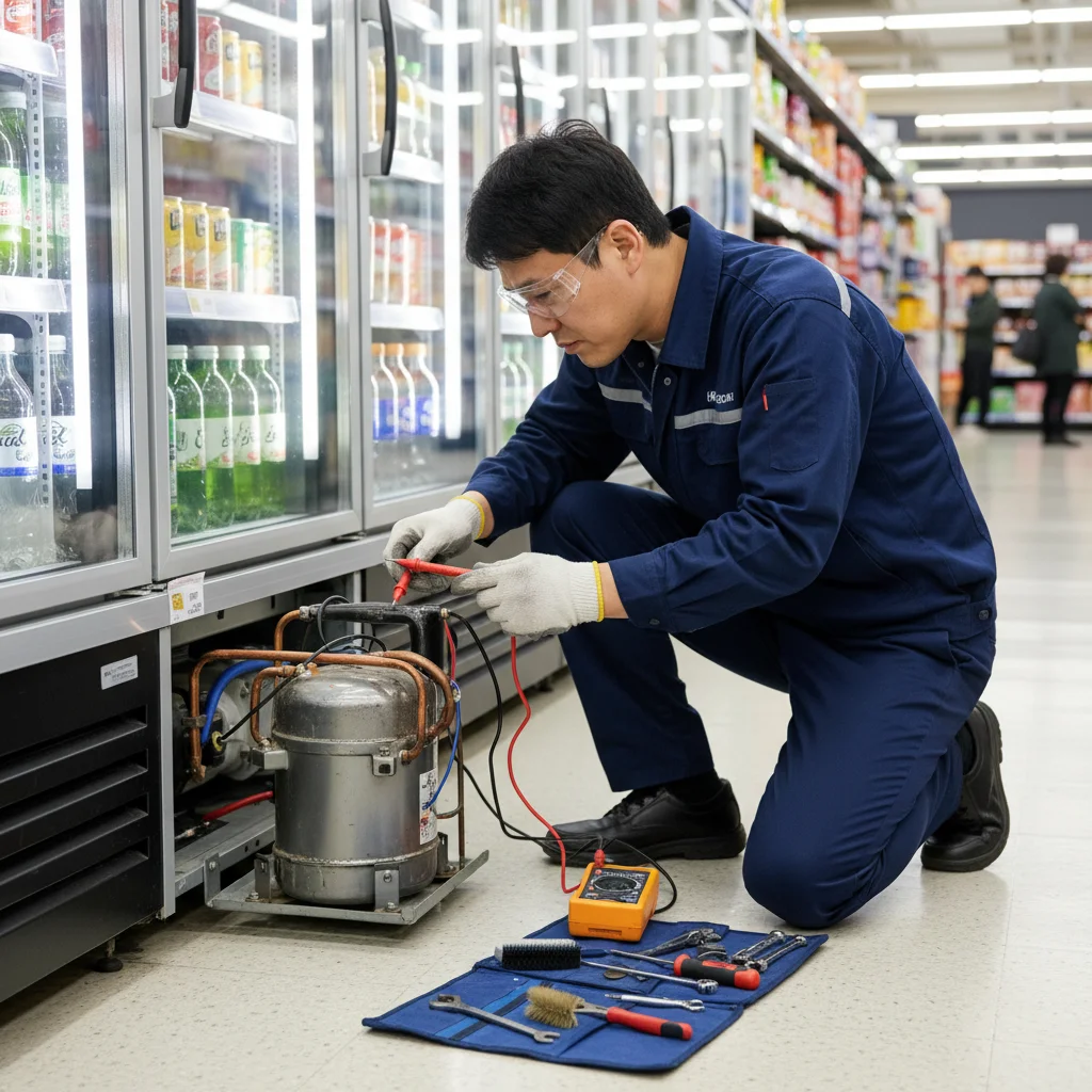 부산쇼케이스1500 - 중고 구매 시 콤프레셔 확인 필수