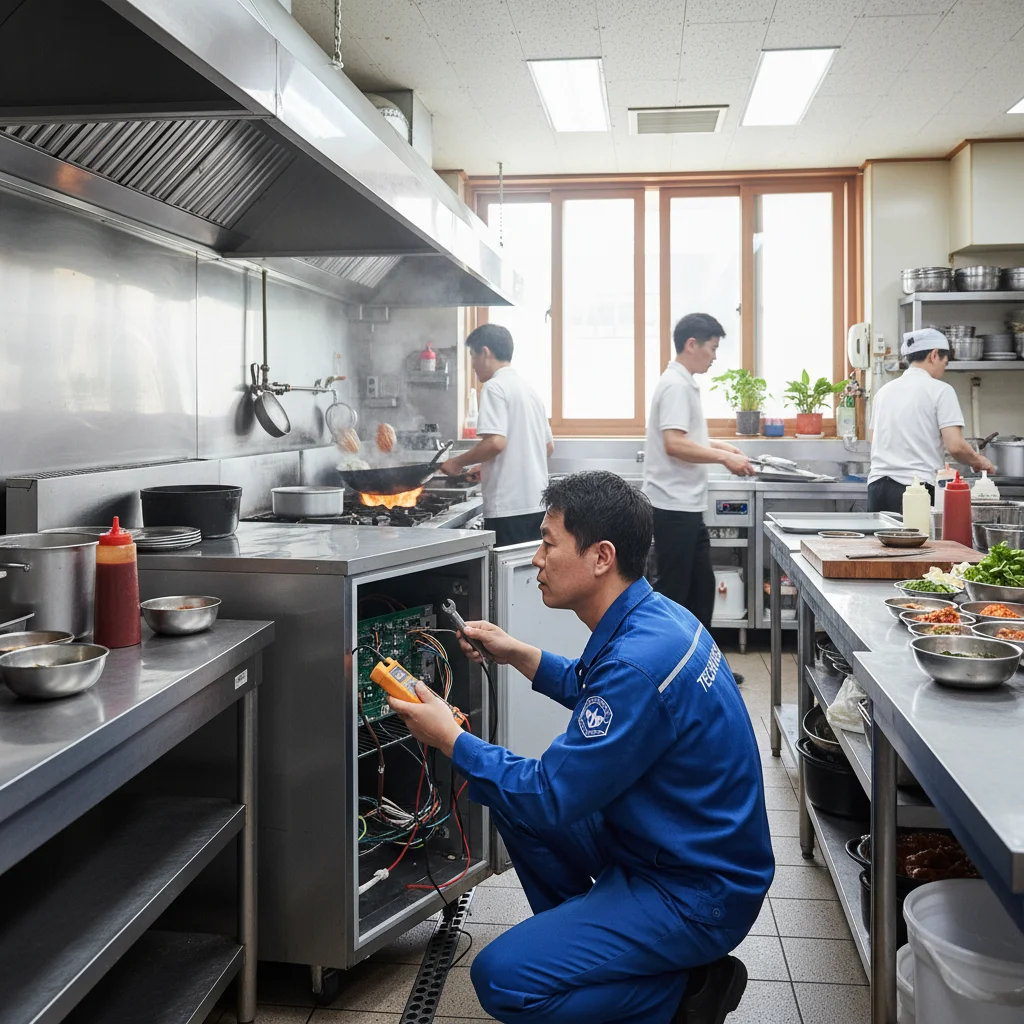 부산음식냉장고 - 부산 긴급 A/S 현장