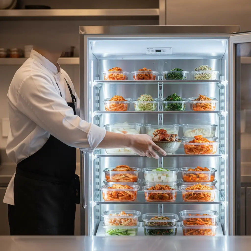 부산업소용반찬쇼케이스 - 신선한 반찬 진열