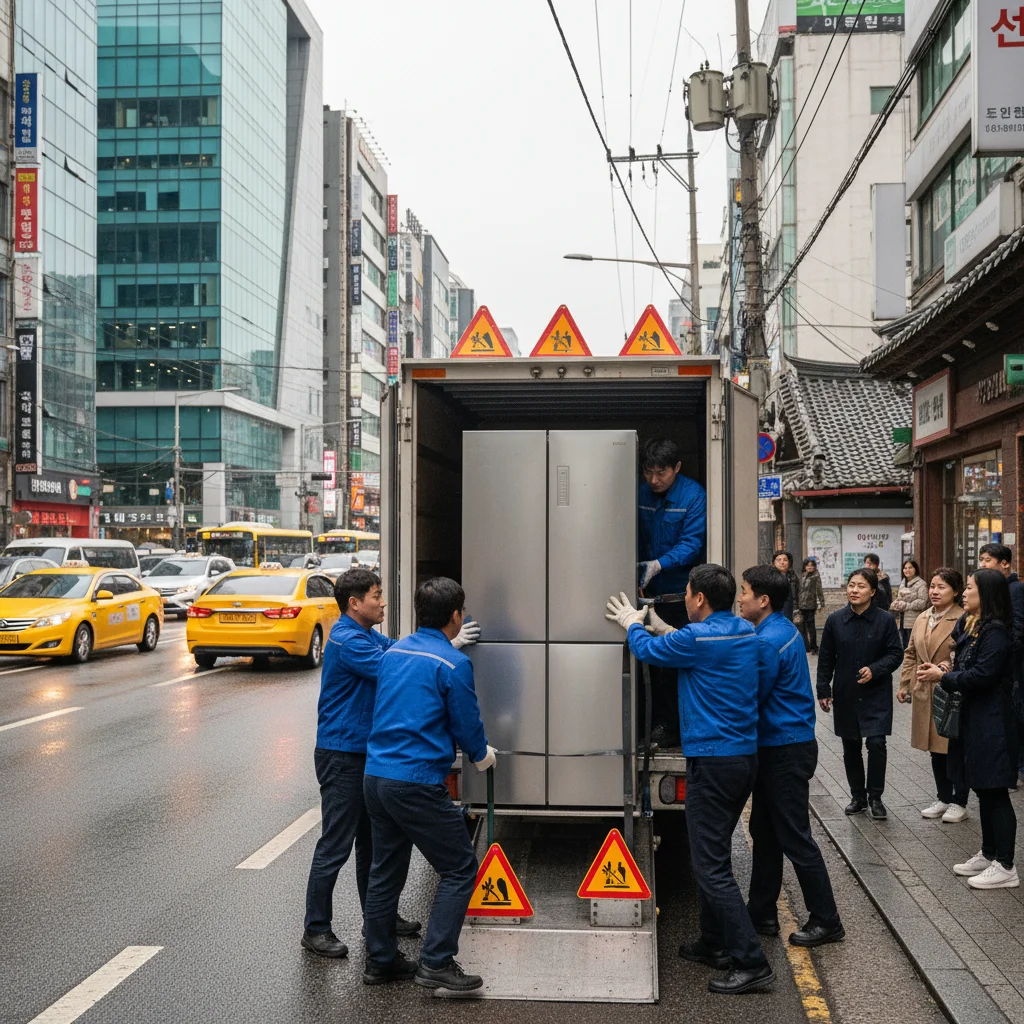 서울중고업소용냉장고 - 배송/설치비 체크